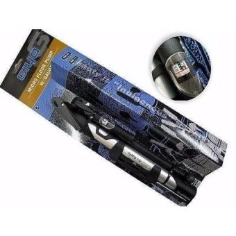 ราคา VAUKO : GIYO BICYCLE PUMP สุบลมเกาะจักรยาน อลูมิเนียม มีสาย สีดำ มีเกย์ รุ่น GIYO-GM-71 จำนวน 1 อัน