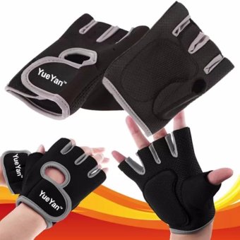 2561 YUEYAN ถุงมือฟิตเนส ถุงมือออกกำลังกาย Fitness Glove Weight Lifting Gloves Gray ( Int:M)