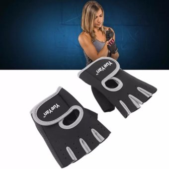 ประเทศไทย YUEYAN ถุงมือฟิตเนส ถุงมือออกกำลังกาย Fitness Glove Weight Lifting Gloves Gray ( Int:M)