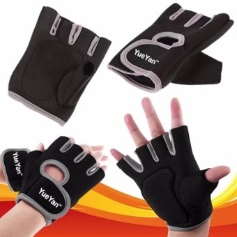 ประเทศไทย YUEYAN ถุงมือฟิตเนส ถุงมือออกกำลังกาย Fitness Glove Weight Lifting Gloves Gray ( Int:S)