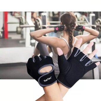 2561 YUEYAN ถุงมือฟิตเนส ถุงมือออกกำลังกาย Fitness Glove Weight Lifting Gloves Gray ( Int:S)