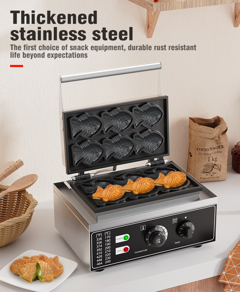 เครื่องทำเค้กปลาเกาหลี GY-1101 เครื่องทำขนมรูปปลาไทยากิ ราคา 4,100 บาท*ส่งฟรี