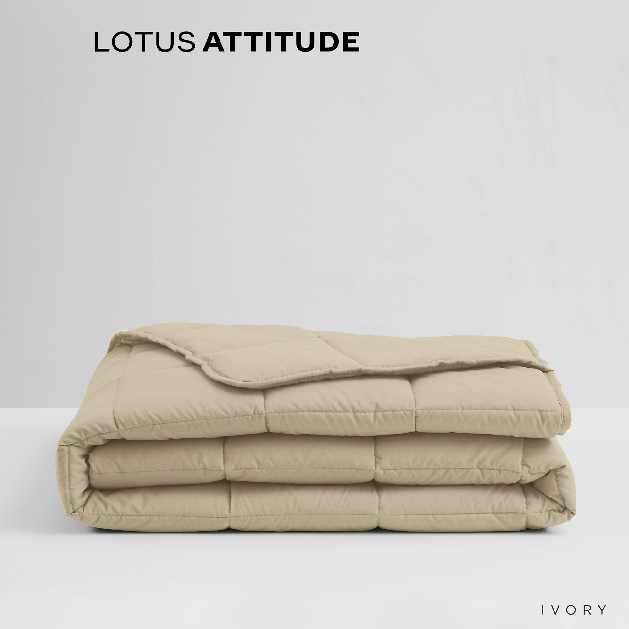 LOTUS ATTITUDE ผ้านวม สัมผัสนุ่ม ดุจใยไหม ความละเอียด 490 เส้น รุ่น Basic ส่งฟรี ราคา 1,785 บาท*ส่งฟรี