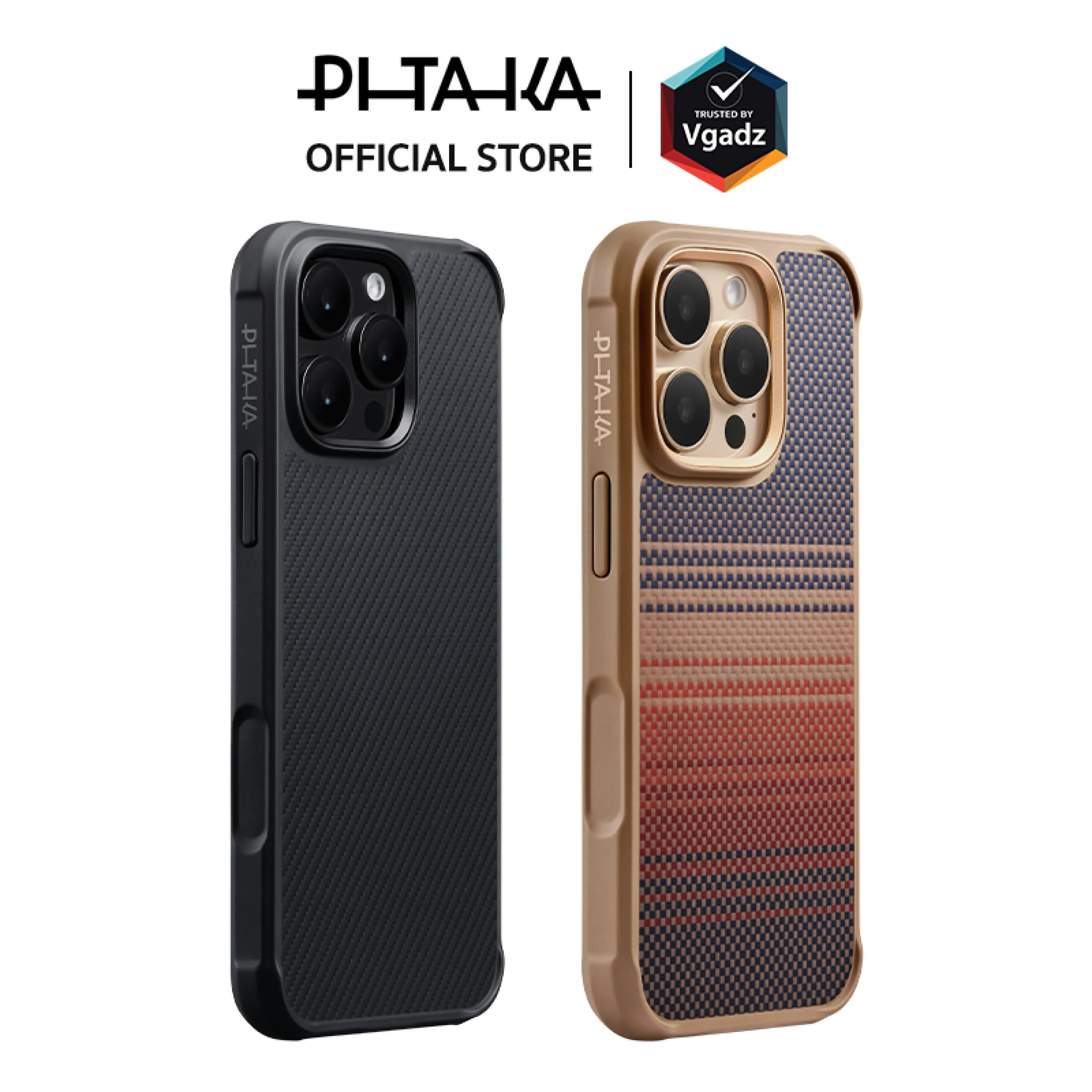 Pitaka Case for iPhone 16 Pro / 16 Pro Max, Aramid Proguard Case Model