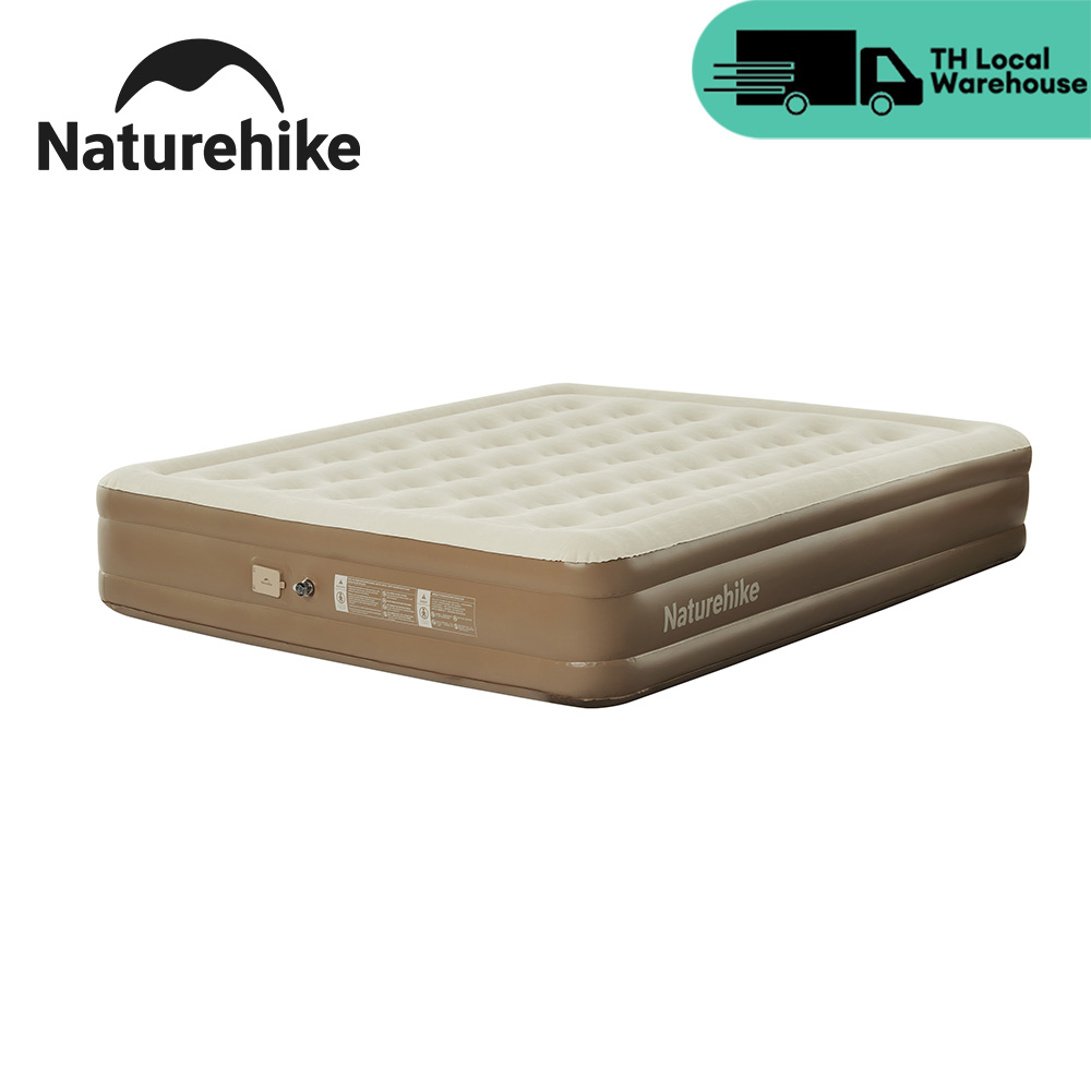 Naturehike outdoor camping sleeping pad built-in pump air mattress inflatable home mattress automatic heightened bed 38cm 45cm