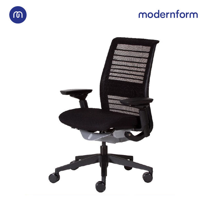 Modernform เก้าอี้ Steelcase ergonomic รุ่น Think v2 (PP) พนักพิงกลาง สีดำ เก้าอี้เพื่อสุขภาพ เก้าอี้ผู้บริหาร เก้าอี้สำนักงาน เก้าอี้ทำงาน เก้าอี้ออฟฟิศ เก้าอี้แก้ปวดหลัง ปรันเอนได้ 4 ระดับ ปรับน้ำหนักตามผู้นั่งอัตโนมัติ พร้อมปรับความสูงได้ ราคา 25,900 บาท*ส่งฟรี