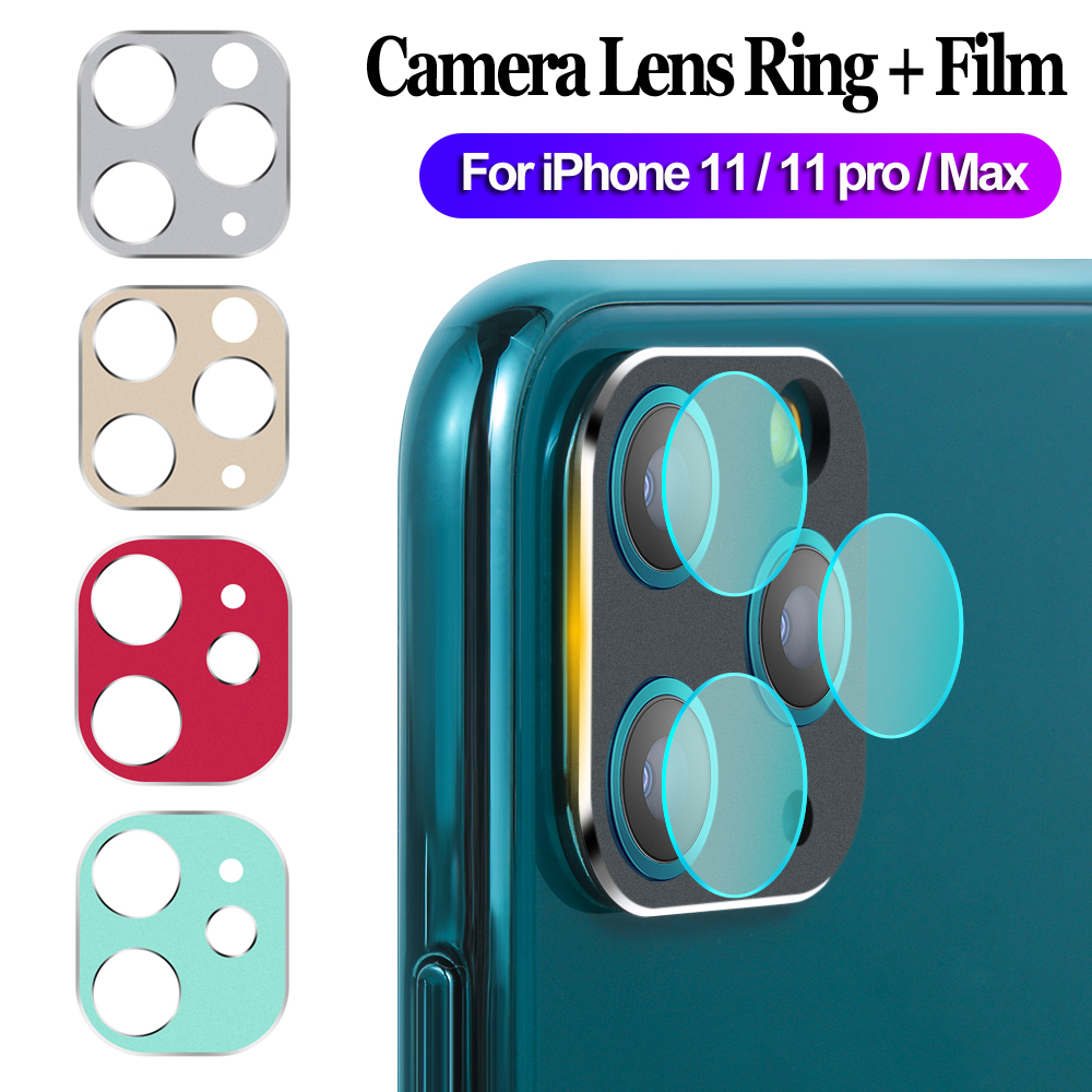 NQMODL SHOP 3D Cover Screen Protectors Bumper Tempered Glass Film Case Camera Lens Protector Metal Protective Ring