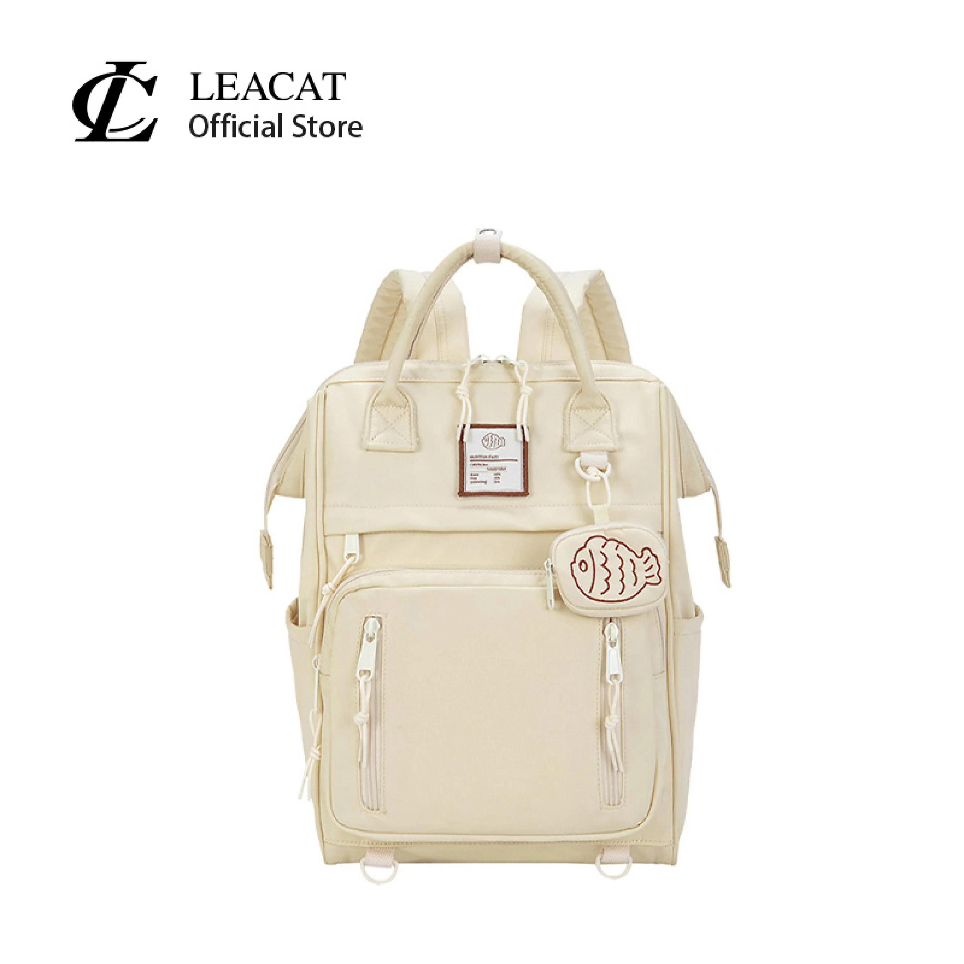 Leacat Cute Womens Backpack Waterproof Nylon School Bag Fits 14 Inch Laptop For Teenage Girls Travel Daily Use