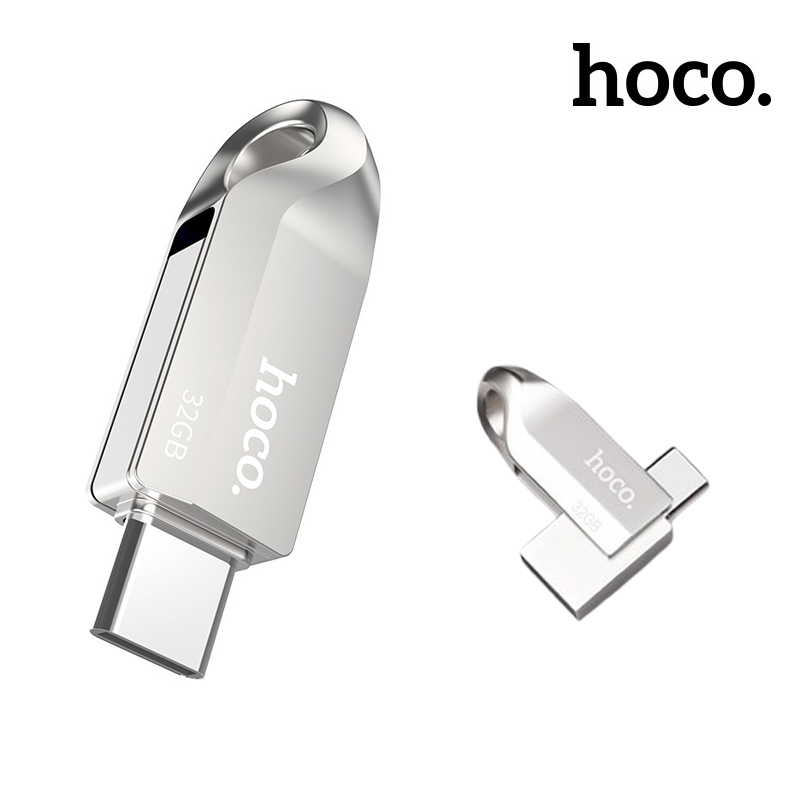 (รับประกัน) แฟลชไดรฟ์ HOCO UD8 2in1 ชนิด Type-C + USB 16Gb 32Gb 64Gb รองรับ PC / โน้ตบุ้ค / มือถือ / แท็บเล็ต ปลอดภัย Anti X-ray แฟลชไดรฟ์ แท้ ราคา 476 บาท*ส่งฟรี