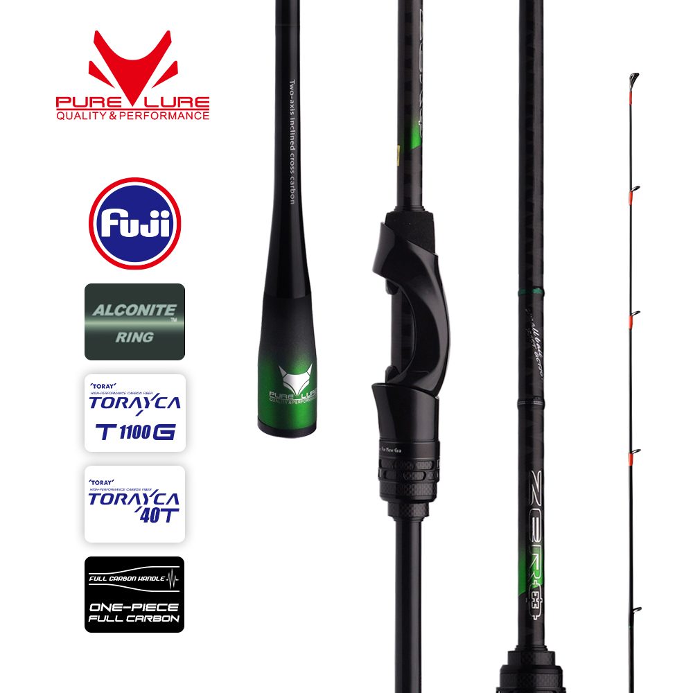PURELURE ZERO Small Bait Light High Carbon Long Throwing Rod Rock Fishing Spinning Trout Rod BFS Fishing Casting UL Stream Bass ราคา 3,280 บาท*ส่งฟรี
