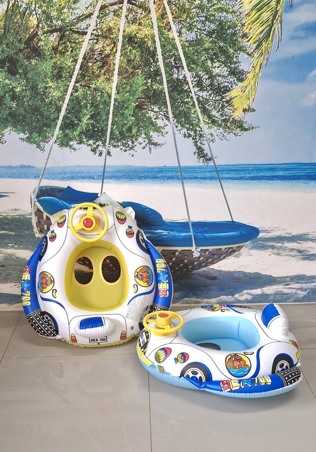 ห่วงยางเด็กขาสอดรถแข่งมีพวงมาลัย 30" (ถุง) SY-A1061 ราคา 109 บาท*ส่งฟรี