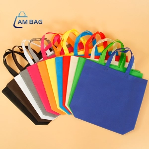 ภาพหน้าปกสินค้าAmBag ถุงผ้าสปันบอนด์ ถุงผ้าลดโลก ขยายก้น ไม่ขยายข้าง มี 8 สีให้เลือก ที่เกี่ยวข้อง