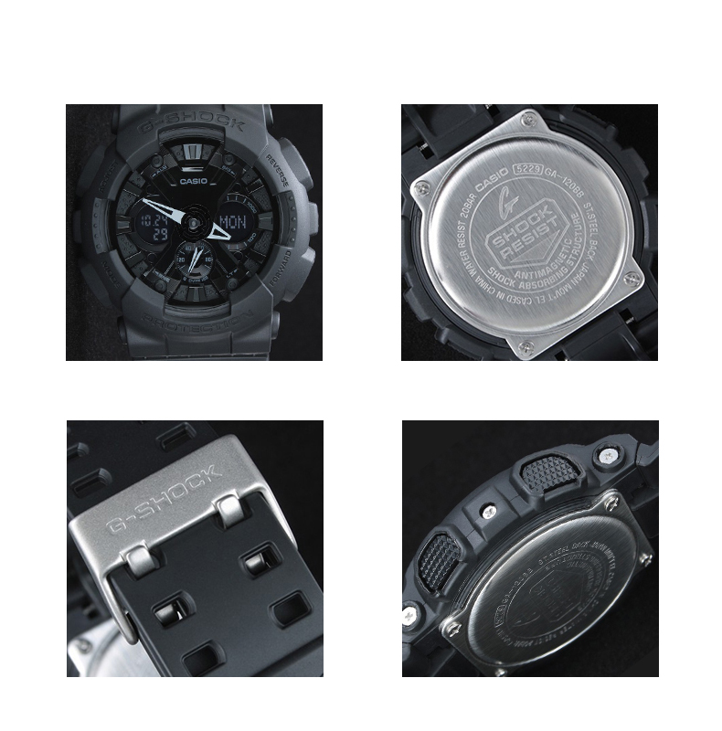 มุมมองเพิ่มเติมของสินค้า Casio G-shock แท้100% รุ่น GA-120BB-1A นาฬิกาข้อมือชาย นาฬิกาผู้หญิง ของแท้💯%จัดส่งพร้อมกล่องคู่มือใบประกันศูนย์CMG 1ปี💯% กันน้ำ 100%