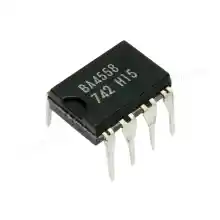 ภาพขนาดย่อของภาพหน้าปกสินค้าBA4558 IC OpAmp แบบ DIP 8 ขา ยี่ห้อ ROHM  Chittronix จากร้าน Chittronix บน Lazada