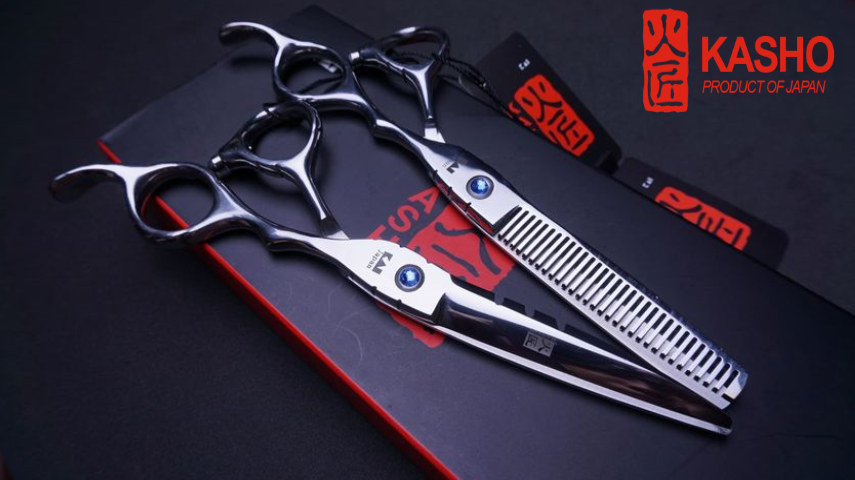 5.5/6.0kasho scissors กรรไกรตัดผมคาสโซ่ขนาด5.5/6.0 ราคา 1 คู่