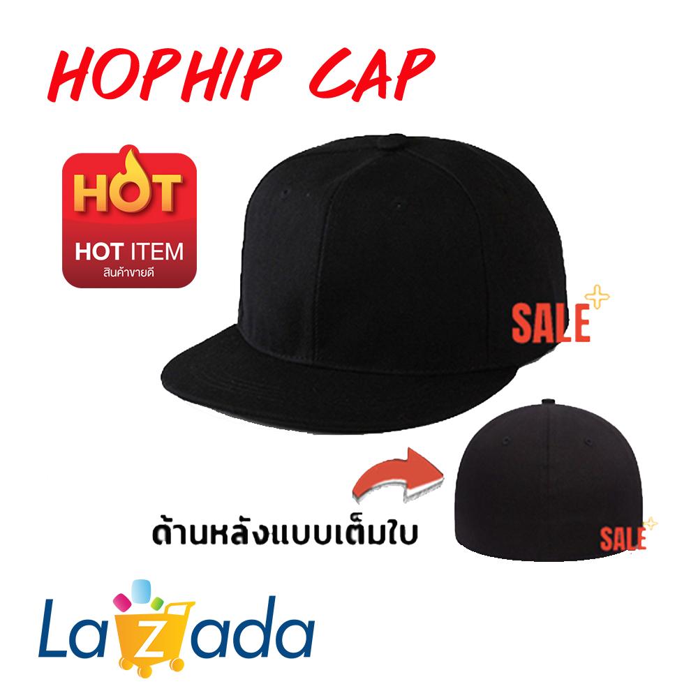 หมวก Snapback Cap หมวกทรง ฮิพฮอพ  ด้านหลังเต็ม