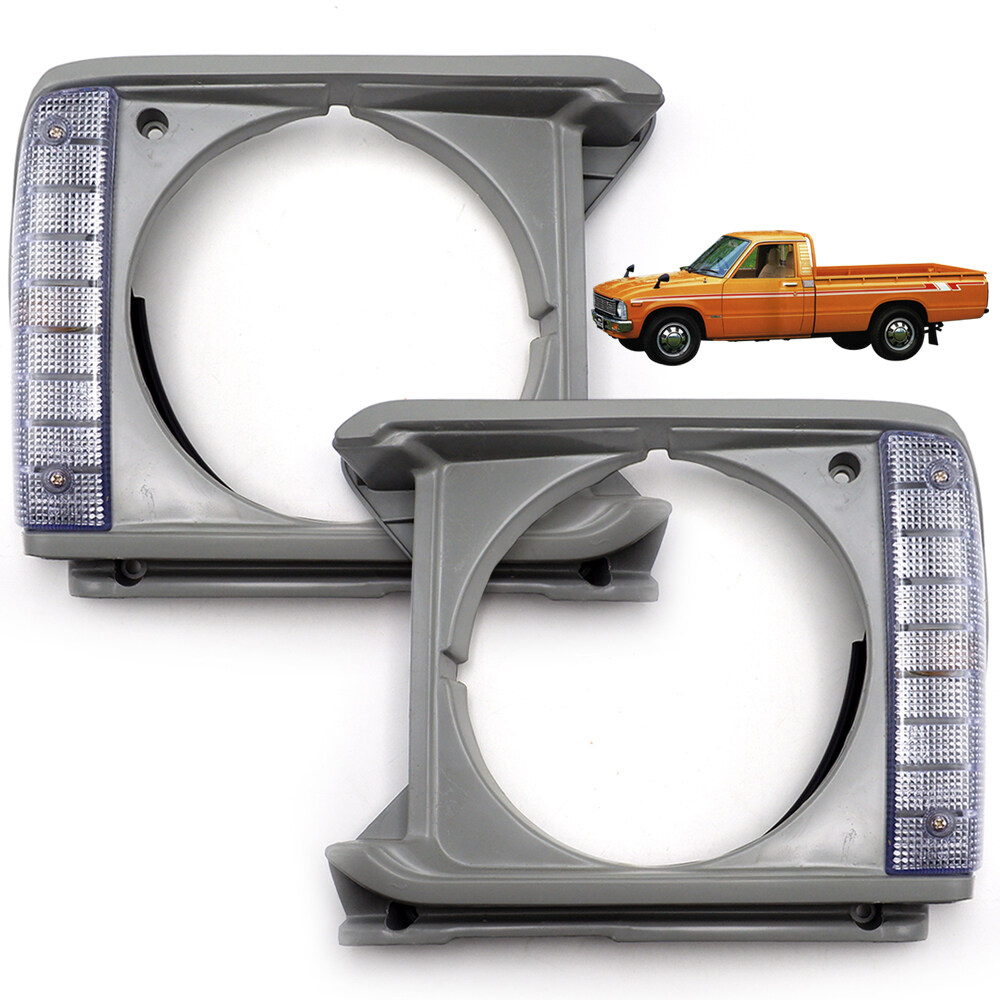 Edge headlight right + left Gray RH + LH Hilux rn30 RN30 Pick Toyota 1973 - 1983 headlight frame ราคา 590 บาท*ส่งฟรี