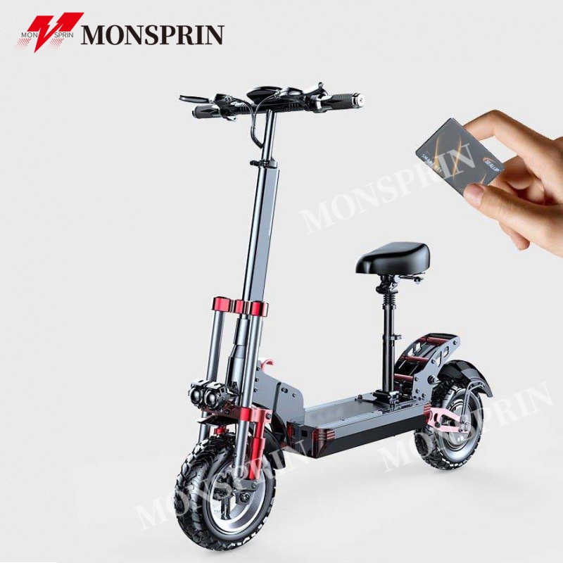 『Free Upgrade』MONSPRIN Q22  the latest model, high-end foldable electric scooter. Big battery life 40-150KM top speed 55KM/H waterproof dustproof IP54 tubeless 12 inch radial tire Scooter Electric Scooter Electric Scooter Scooter scooter scooter - ยี่ห้อ Monsprin ราคา 19,700 บาท*ส่งฟรี