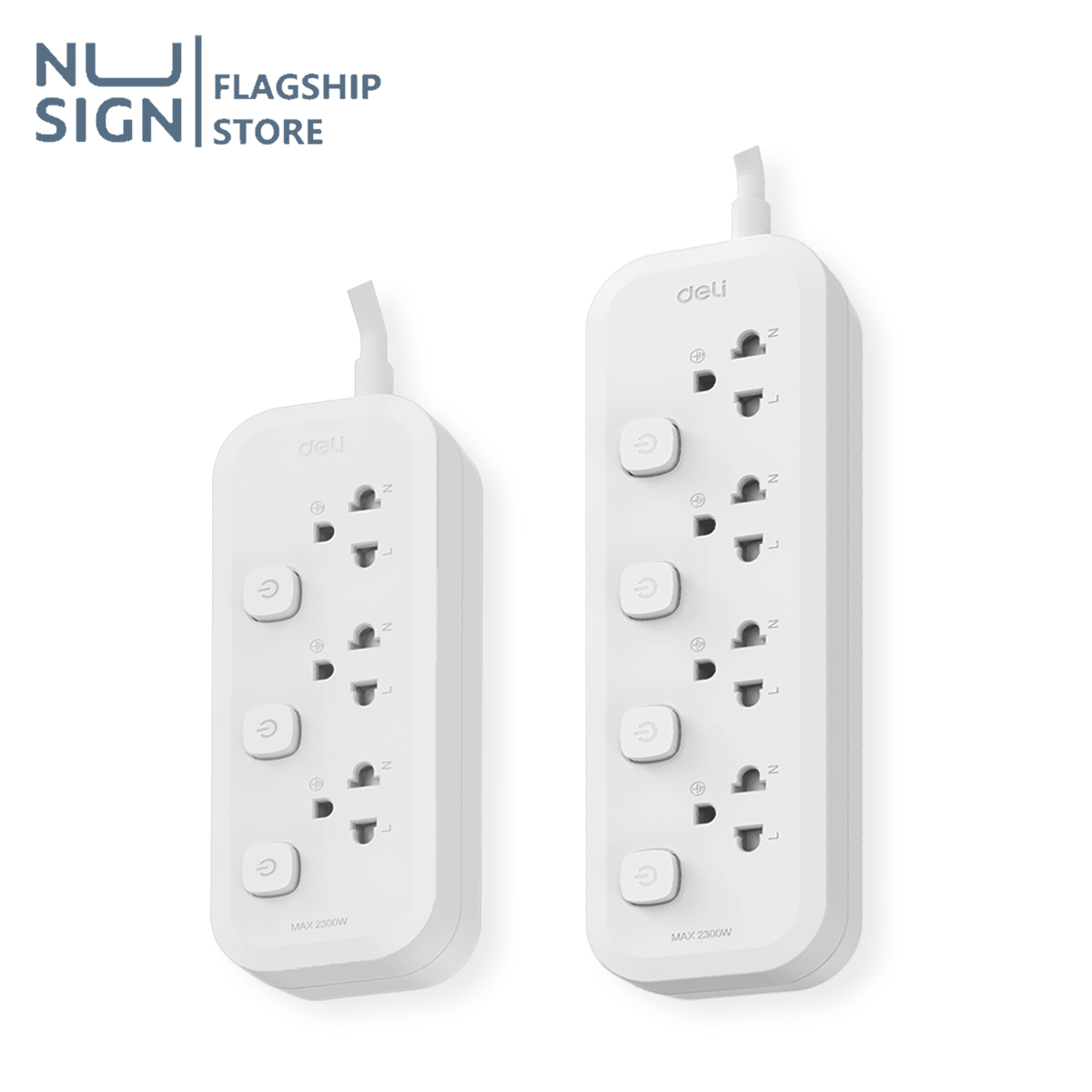 Nusign Power Plug, Extension Cord, Standard Power Plug, Separate Switch and Plug, 3 Meters, Power Capacity 2300W, Tis, 3-Year Warranty, Power Socket ราคา 259 บาท*ส่งฟรี