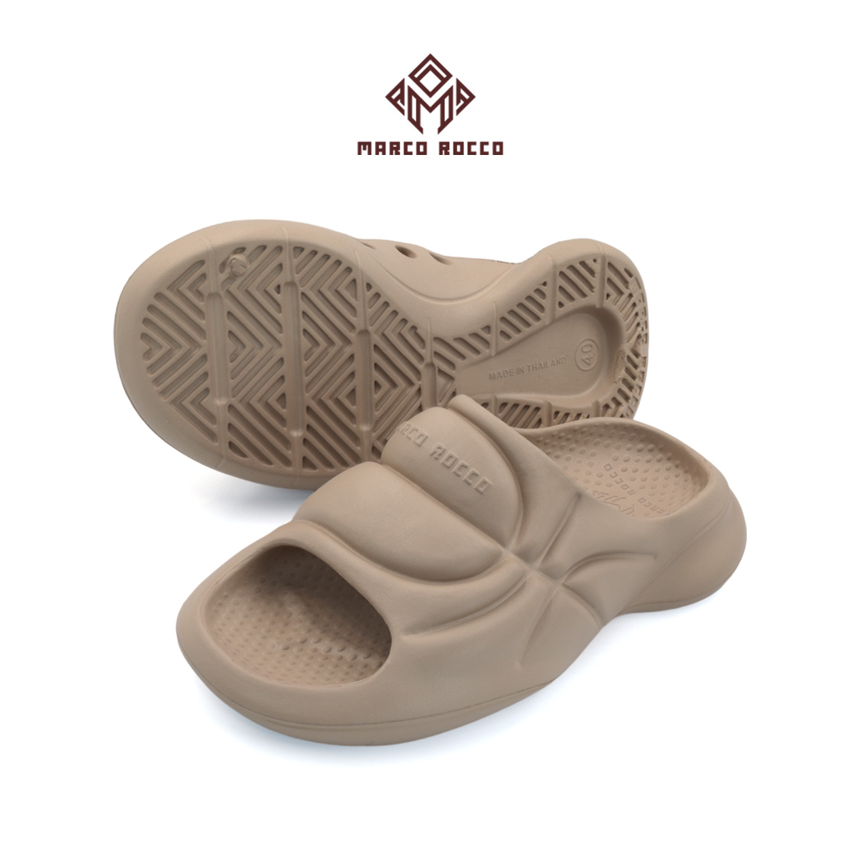 Marco Rocco รองเท้าแตะบาสเก็ตบอล นุ่มนิ่ม รองเท้าแตะแฟชั่นแบบสวมผู้ชาย Siza 40-45 รุ่น MR8011 ราคา 209 บาท*ส่งฟรี