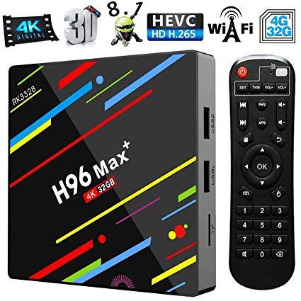 ซื้อที่ไหน  นครสวรรค์ Android Smart TV Box H96 Max + Android 8.1กล่องแอนดรอยด์รุ่นใหม่ปี  แรม4GB/32GB RK3328 Quad - Core 64bit Cortex-A53 Penta - Core Mali+ Full HD/H.265/Dual WiFi Smart Set Top