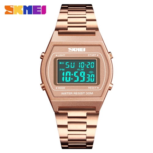 SKMEI 1328 ของแท้ 100% ส่งในไทยไวแน่นอน นาฬิกาข้อมือผู้หญิงผู้ชาย สไตล์ Casual Bussiness Watch จับเวลา ตั้งปลุกได้ ไฟ LED ส่องสว่าง SK-M1328
