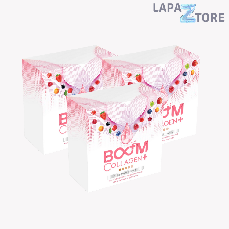 1 box of collagen plus boom collagen plus boom collagen plus boom 1 pack (3 boxes) ราคา 1,770 บาท*ส่งฟรี