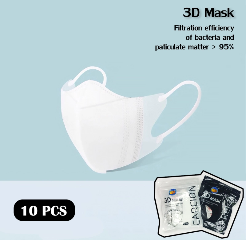 ภาพหน้าปกสินค้า3D mask หน้ากากอนามัยป้องกันแบคทีเรีย ทรงกระชับหน้า