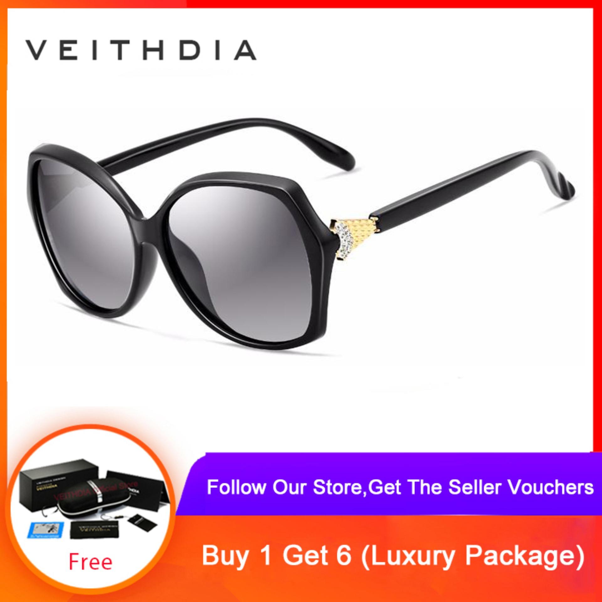 เช็คราคาVEITHDIA Retro Womens Sunglasses Polarized Sunglasses Eyewear V3027