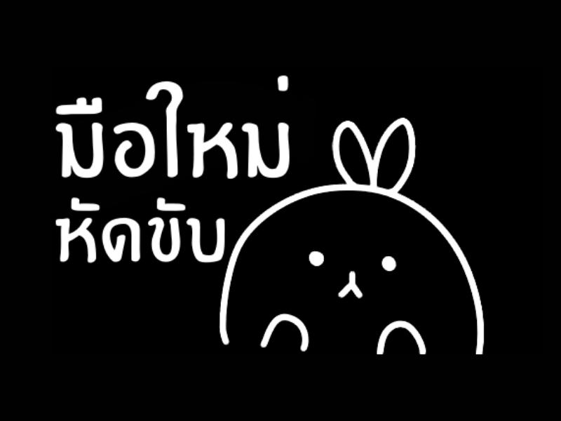 สติ๊กเกอร์ มือใหม่หัดขับ ขออภัยมือใหม่