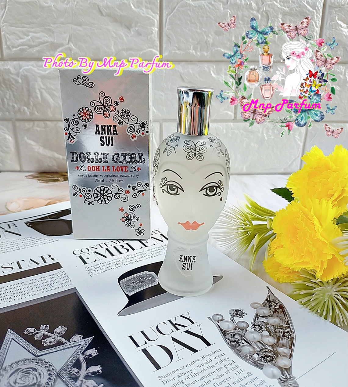 น้ำหอม น้ำหอมผู้หญิงผู้ชายกลิ่นติดทนนาน ANNA SUI Dolly Girl Ooh La Love Eau De Toilette for Women 75 Ml. (Box Not Sealed)