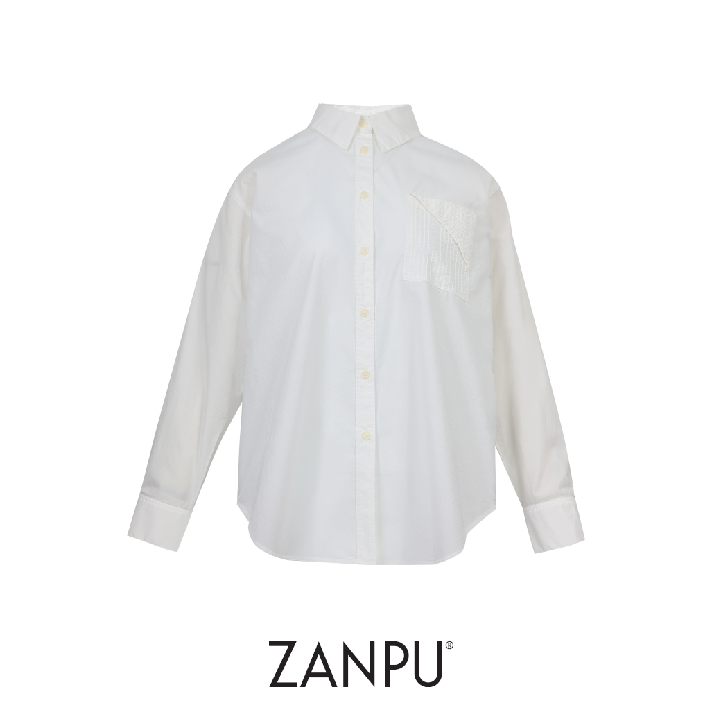 Zanpu Ss26 Zanpu Essential Shirt Long Sleeve Shirt Bl-9260119 (White) ราคา 3,490 บาท*ส่งฟรี