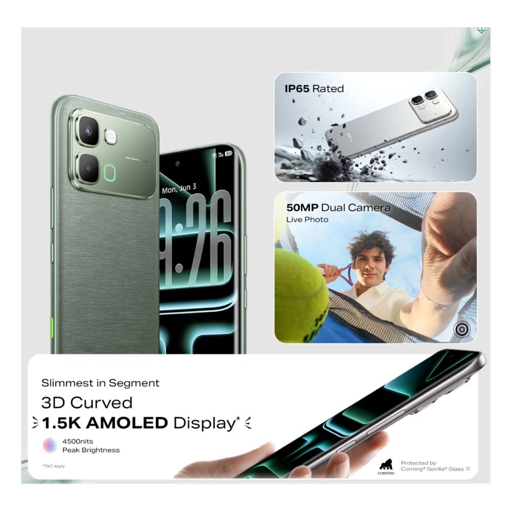 Infinix Note Edge 5g Model (8/128Gb) 1.5K Curved Screen Mobile Phone L Dimensity 7100 ราคา 7,917 บาท*ส่งฟรี