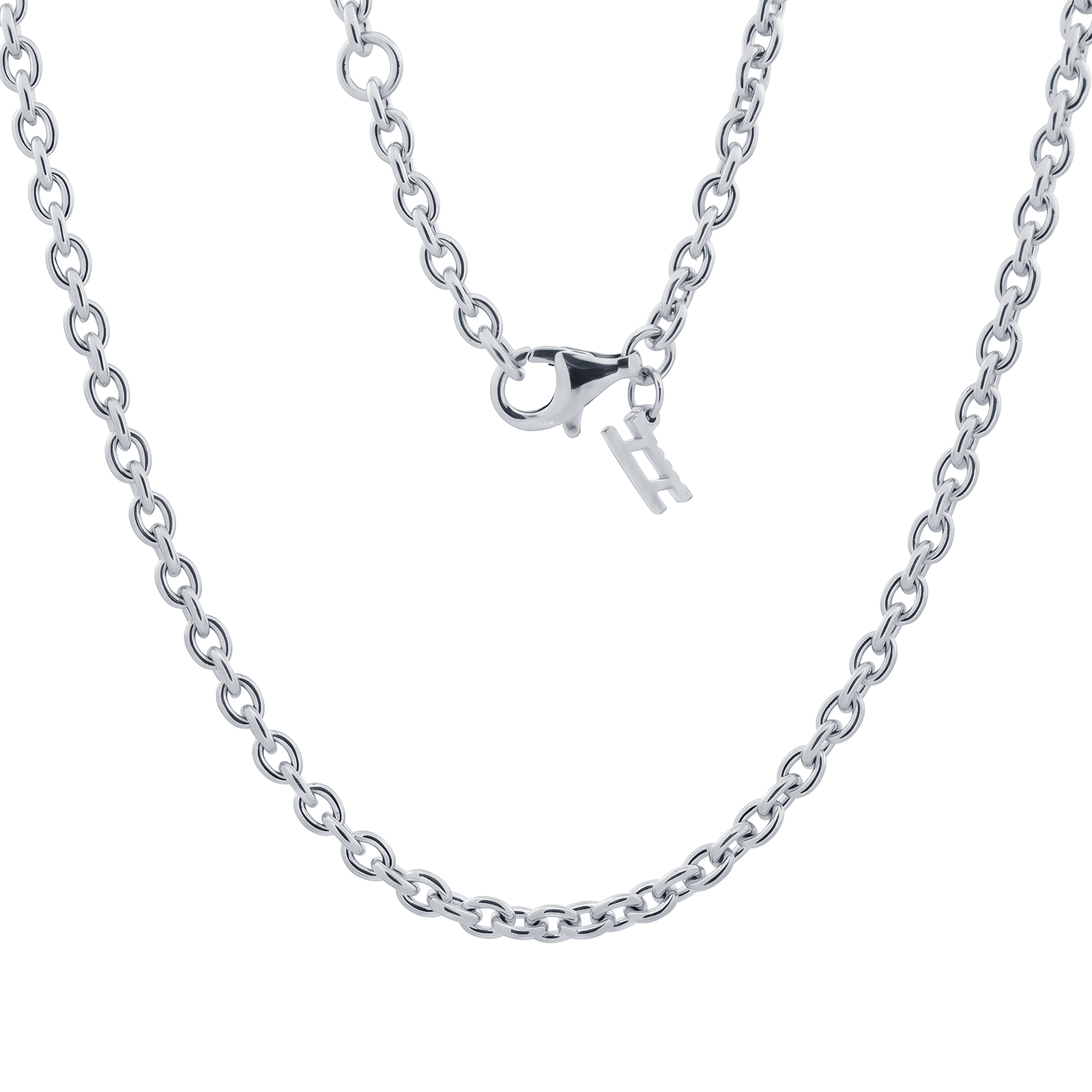 Ake Ake Core 925 Sterling Silver Necklace, White Gold Plated, Length 60-65 Cm. ราคา 24,242 บาท*ส่งฟรี