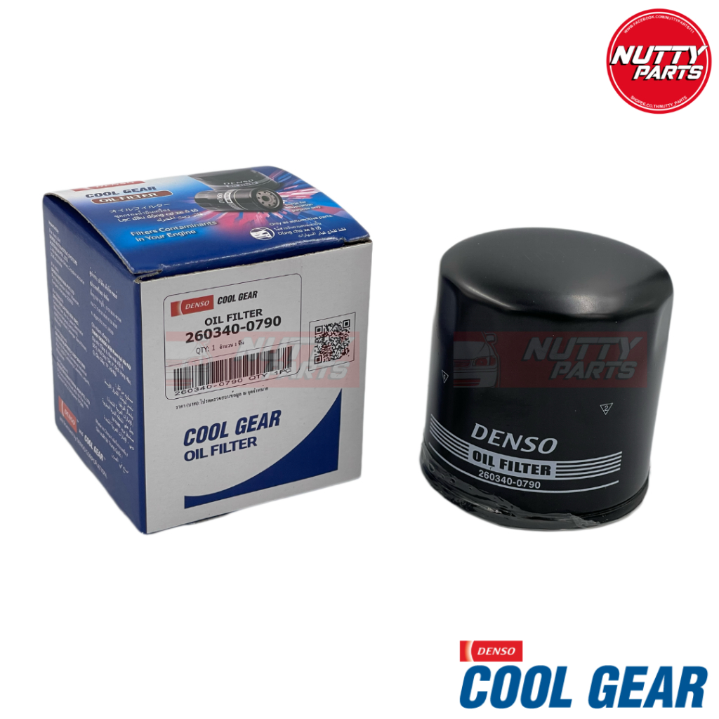 กรองน้ำมันเครื่อง DENSO Cool Gear NISSAN MARCH, ALMERA, SUNNY NEO, TIIDA, SYLPHY, JUKE 260340-0790 ราคา 95 บาท*ส่งฟรี