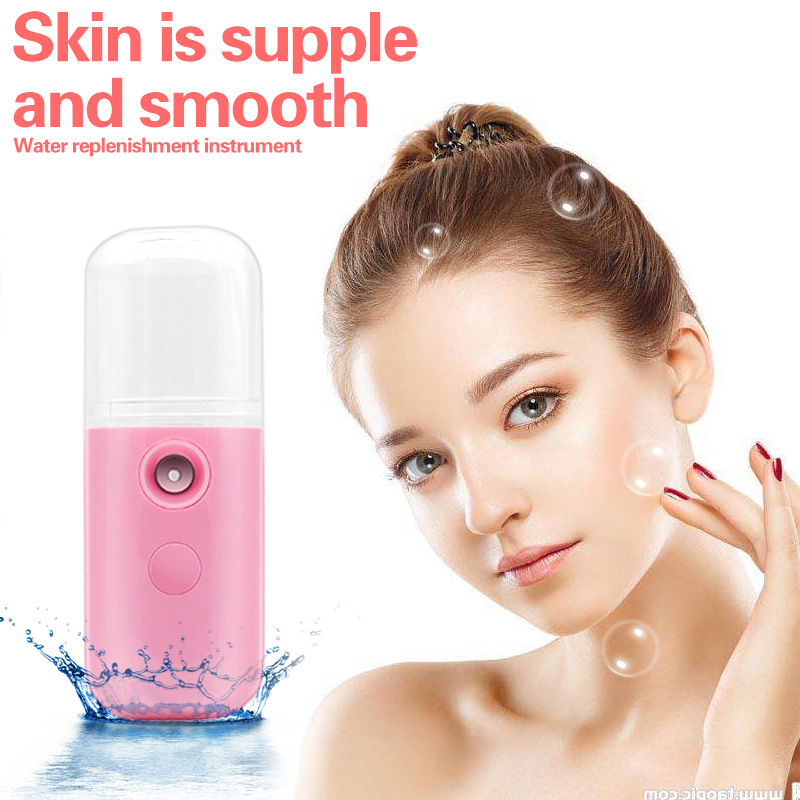 Nano Mist Spray Face Humidifier เครื่องนึ่งบำรุงผิวหน้าแบบชาร์จไฟได้