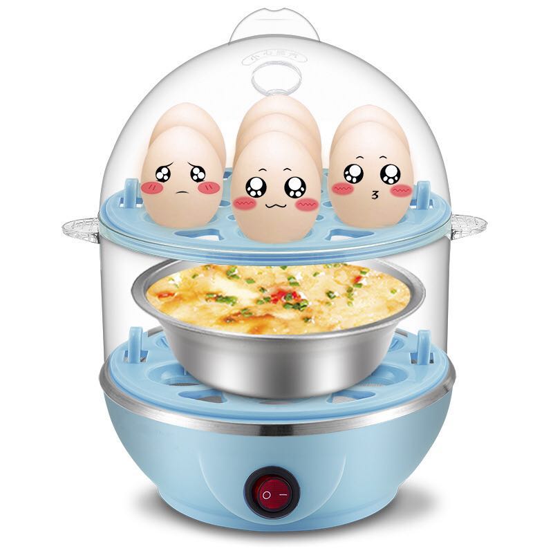 ข้อมูลเกี่ยวกับ เครื่องต้มไข่ เครื่องนึ่งไข่ เครื่องต้มไข่ไฟฟ้า นึ่งขนมปัง นึ่งไก่ นึ่งผัก และประกอบอาหารอื่นๆ (คละสี)
