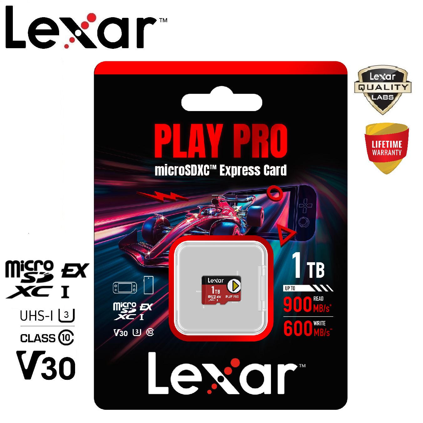 การ์ดหน่วยความจำ Micro SD Card Lexar 1TB เล่น PRO Micro SDXC Express ราคา 12,999 บาท*ส่งฟรี