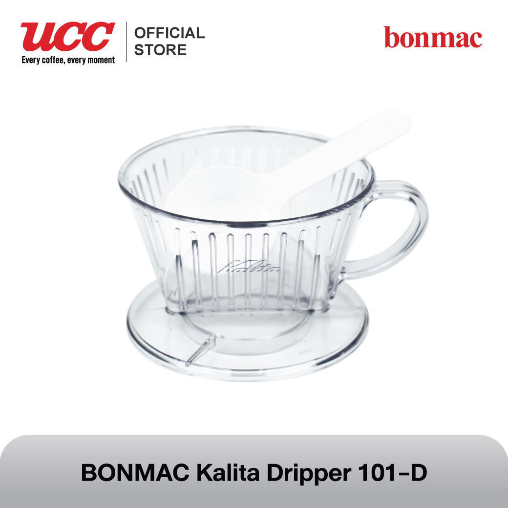 Kalita Dripper ดริปเปอร์พลาสติกทรงคางหมู พร้อมช้อนตวงพลาสติก (101-D) ราคา 159 บาท*ส่งฟรี