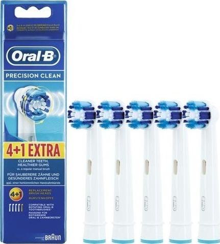 แปรงสีฟันไฟฟ้า ทำความสะอาดทุกซี่ฟันอย่างหมดจด เลย หัวแปรงสีฟันไฟฟ้า Oral B  รุ่น Precision clean 4 1 ของแท้ พร้อมส่ง