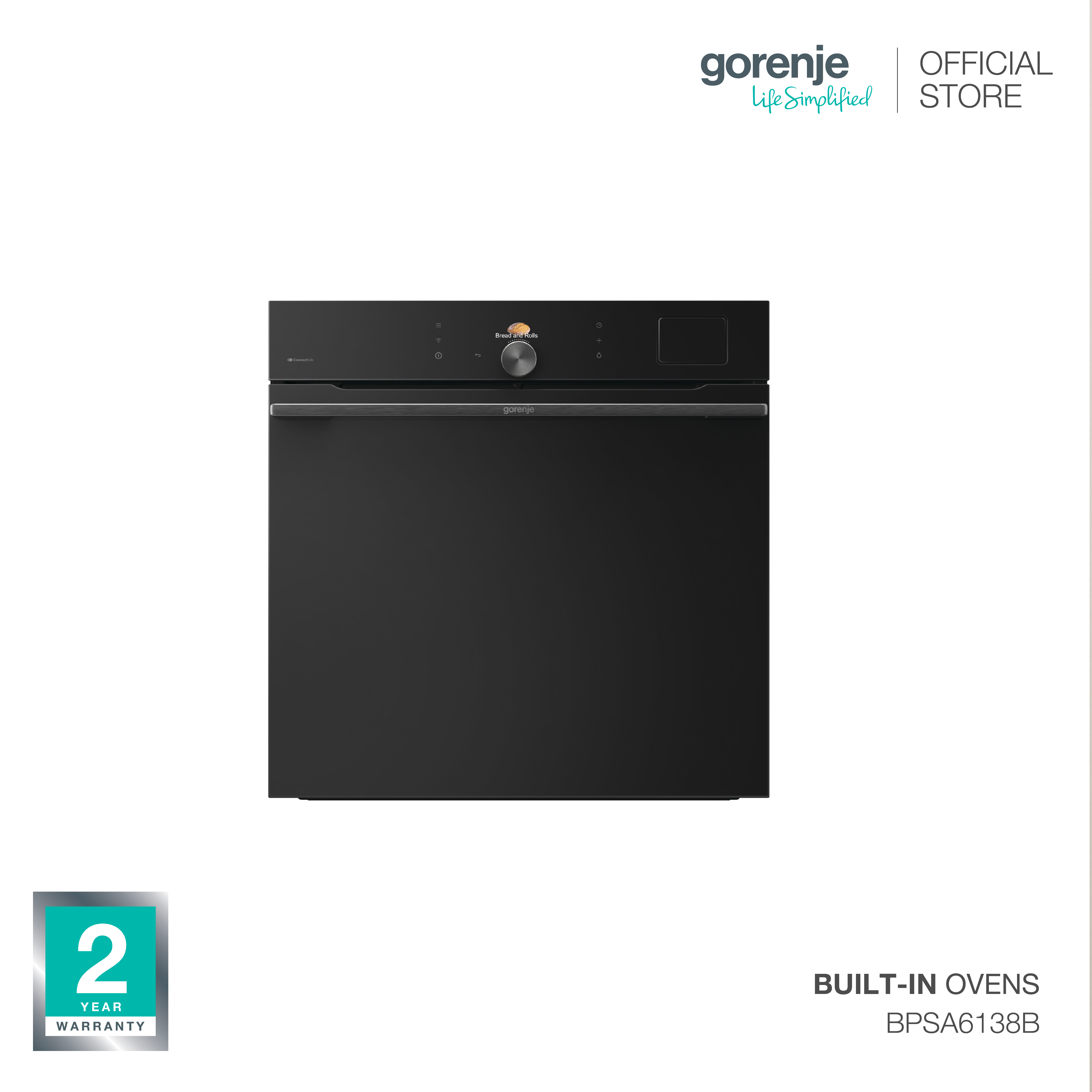 Gorenje Pyrolytic Oven 77 Liters (Model: BPSA6138B) ราคา 56,900 บาท*ส่งฟรี