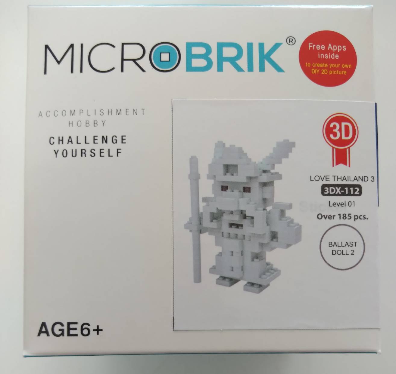 ตัวต่อโมเดล ไมโครบริค 3มิติ แบบ Microbrlk รุ่น 3DX-112/BALLAST DOLL2 ราคา 139 บาท*ส่งฟรี