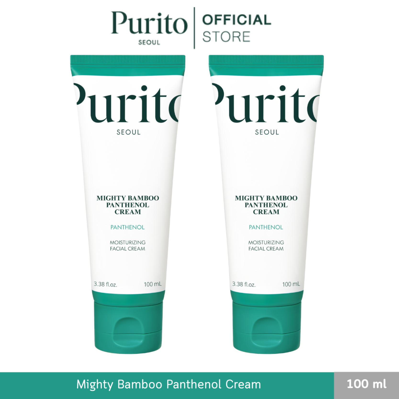 [2 Pieces] Purito Seoul Mighty Bamboo Panthenol Cream 100 Ml. Mighty Bamboo Panthenol Cream. ราคา 1,054 บาท*ส่งฟรี