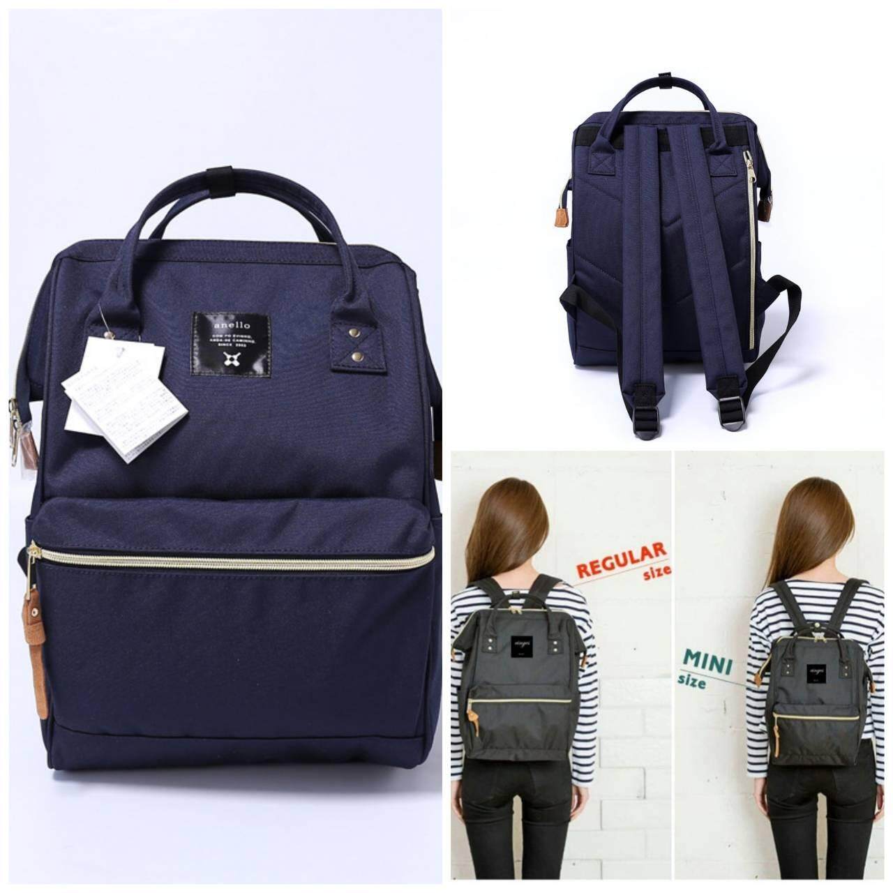 การใช้งาน  ร้อยเอ็ด Anello Mini Backpack (สีกรม)