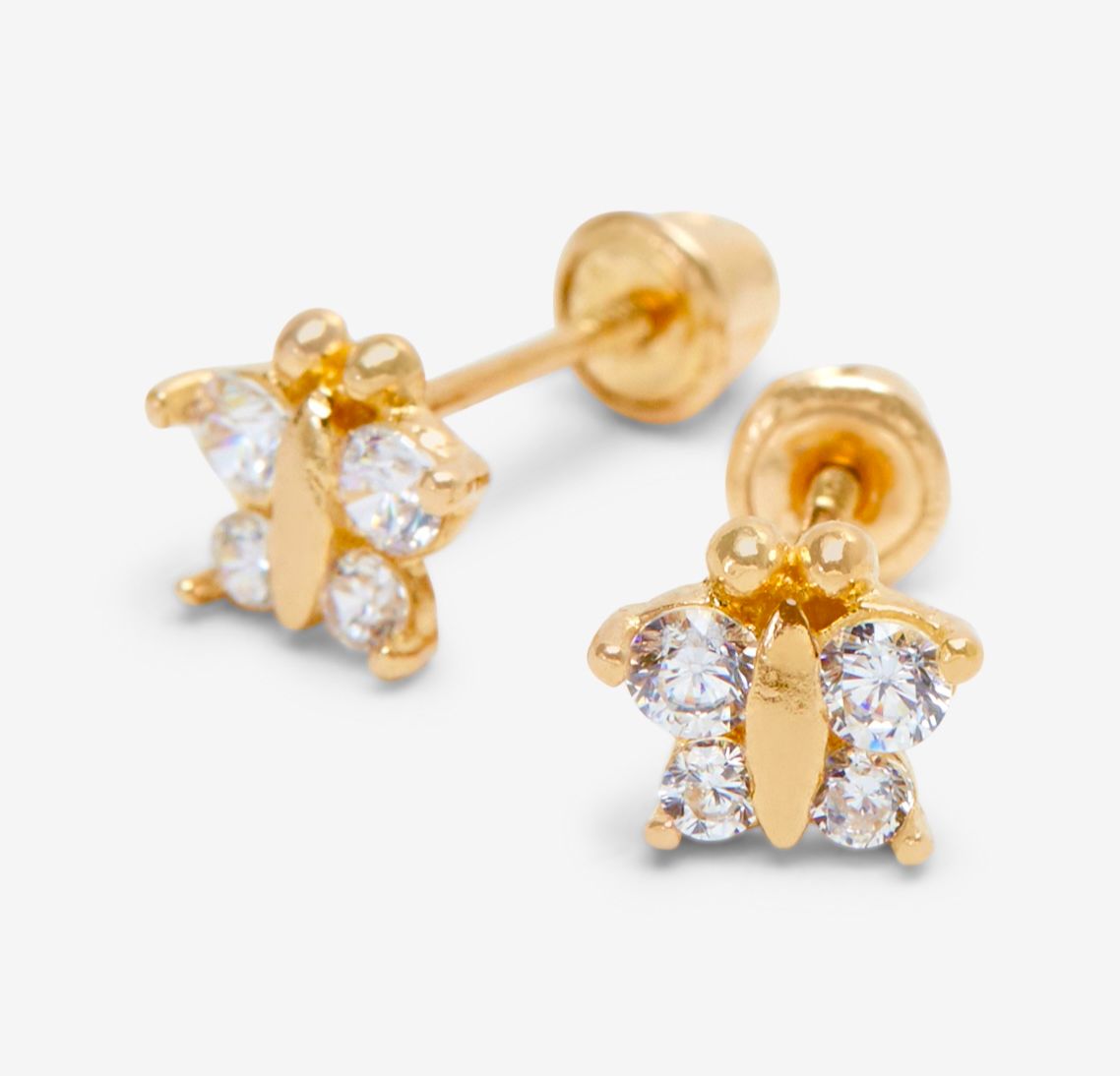 Nathalias NY 14k Yellow Gold Butterfly Childrens Earrings ราคา 5,600 บาท*ส่งฟรี