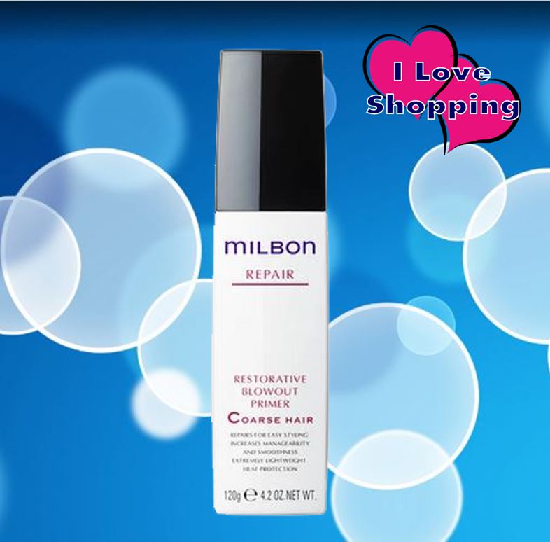 Milbon Repair Restorative Blowout Primer Coarse Hair 120 g อาหารผม ลดการชี้ฟู สำหรับผมเส้นใหญ่ ราคา 1,305 บาท*ส่งฟรี