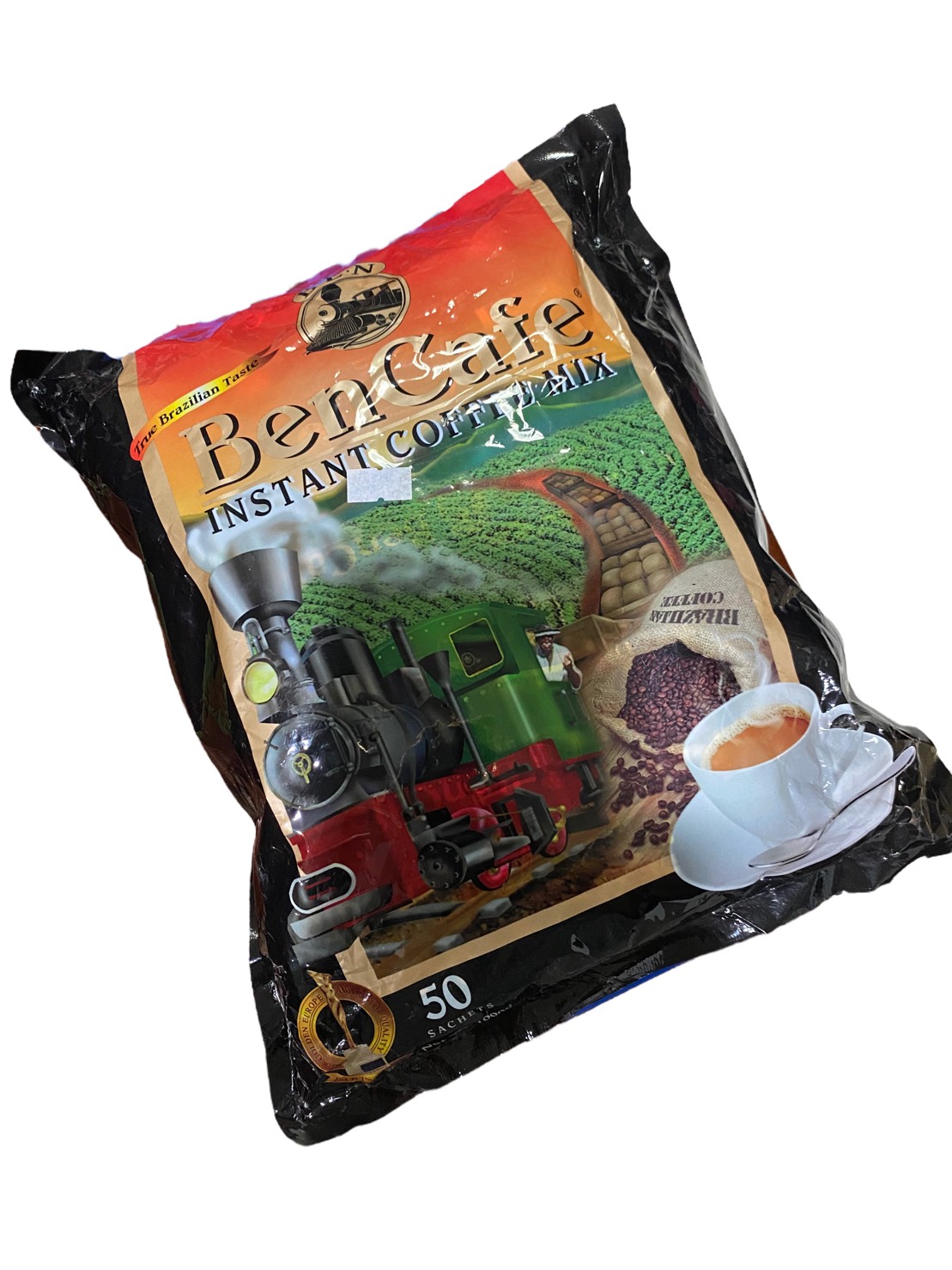 Ben Cafe กาแฟรถไฟ 3in1 50 ซอง ราคา 239 บาท*ส่งฟรี