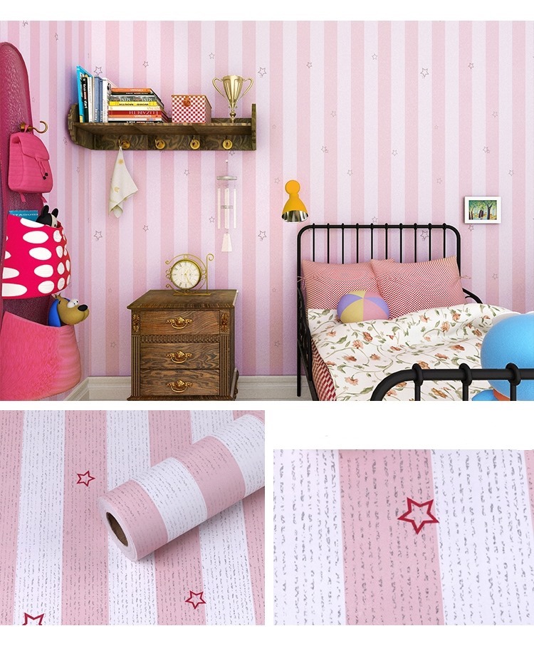 Wall Ideas วอลเปเปอร์ สติกเกอร์ ติดผนัง แต่งห้อง ติดเฟอร์นิเจอร์ ติดตู้ ทำจาก PVC มีกาวในตัว ติดง่าย ขนาดกว้าง 45 เซนติเมตร ยาว 9-10 เมตร