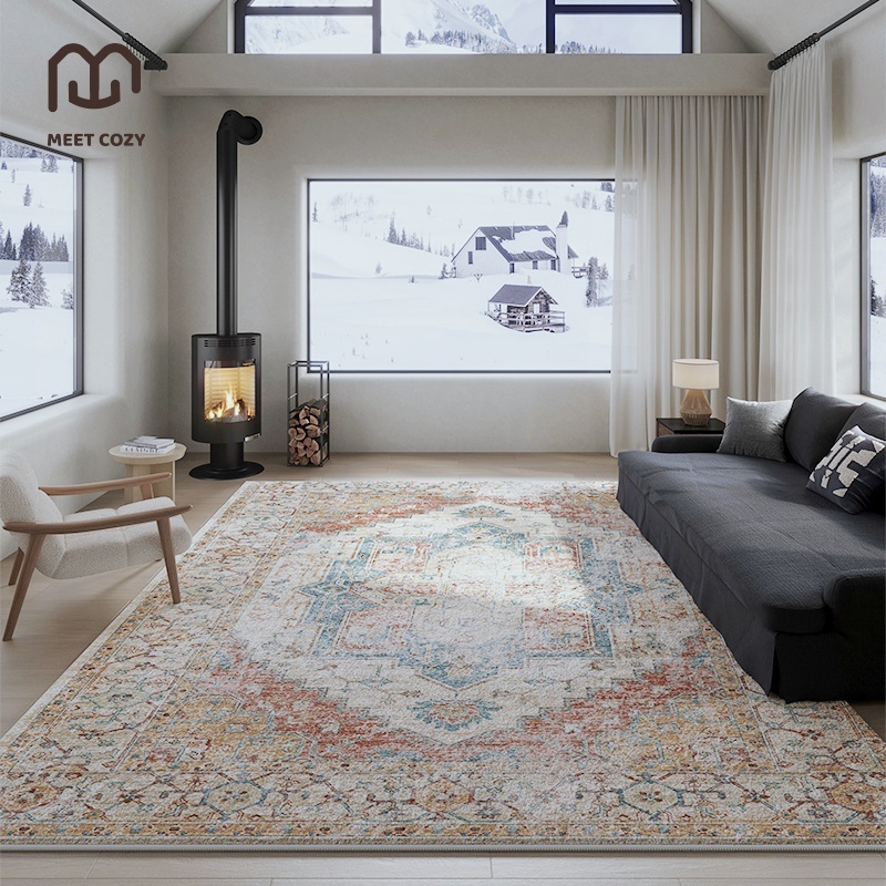 MEET COZY พรมปูพื้นห้อง กำน้ำ carpet นุ่ม พรม ผ้าแคชเมียร์เทียม#1 DN-Ella