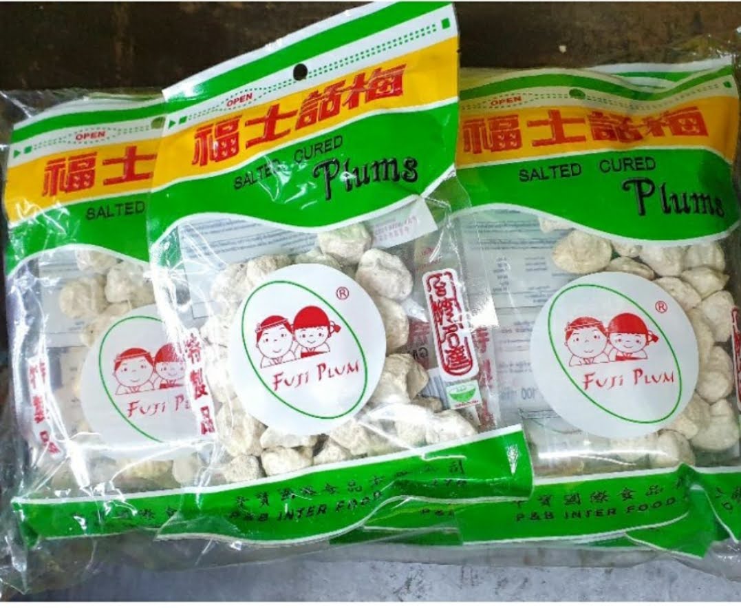 บ๊วยฟูจิ บ๊วยเค็มฟูจิ 100 กรัม ยกแพค 10 ห่อ ราคา 350 บาท*ส่งฟรี